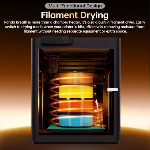 سخان الغرفة الذكي BIQU Panda Breath & سخان طابعة ثلاثي الأبعاد لتجفيف الفلتر لطابعات Bambu-Lab P1P، P1S، X1C، A1، Snapmaker U1، Voron2.4، Trident، VZBot Klipper ثلاثية الأبعاد in Kuwait