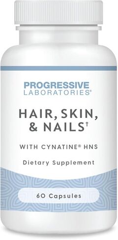 Hair, Skin & Nails Supplement – Dietary Supplements with Keratin (Cynatine HNS), Bamboo Silica, Biotin & TRAACS Minerals – Supports Strong Hair, Smooth Skin & Resilient Nails – 60 Vegetable Capsules in Kuwait