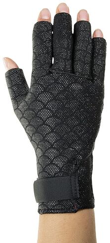 قفازات ثيرموسكين لالتهاب المفاصل بدون أصابع، أسود، كبير، 9-1/4 بوصة - 10-1/2 بوصة (24-26 سم) in Kuwait