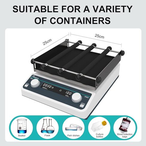 JOANLAB Digital Lab Orbital Shaker Mixer,0-200rpm Adjustable, Timed and Continuous Modes,Orbital Rotator Shaker in Kuwait