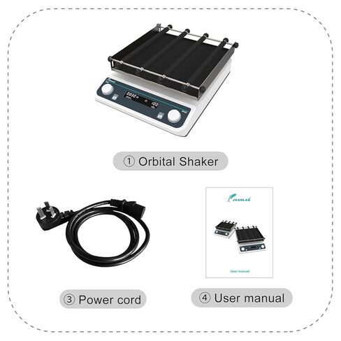 JOANLAB Digital Lab Orbital Shaker Mixer,0-200rpm Adjustable, Timed and Continuous Modes,Orbital Rotator Shaker in Kuwait
