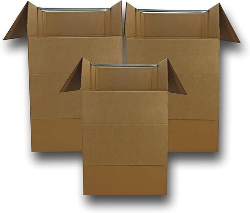 uBoxes Moving Boxes Bundles Shorty Wardrobe Boxes (Pack of 3) in Kuwait