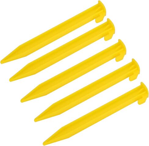 5PCS Lightweight Nylon Peg Ground Nails, Sturdy and Durable, Easy to Carry, Suitable for Sandbeach, Earth Floor, with Support for Tent Connection in Saudi Arabia
