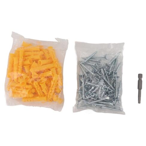 Screw Nails, Stainless Steel skirting Screws with wall Anchor and bit, for Home Decoration and Wooden Veneer Installation in Saudi Arabia