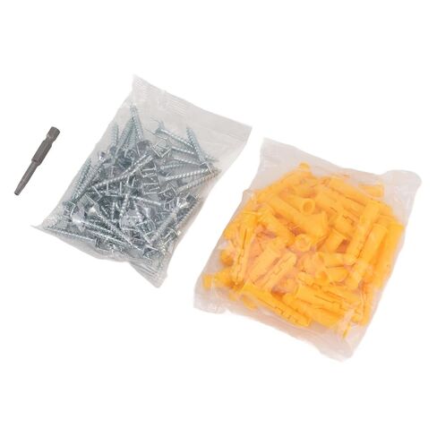 Screw Nails, Stainless Steel skirting Screws with wall Anchor and bit, for Home Decoration and Wooden Veneer Installation in Saudi Arabia