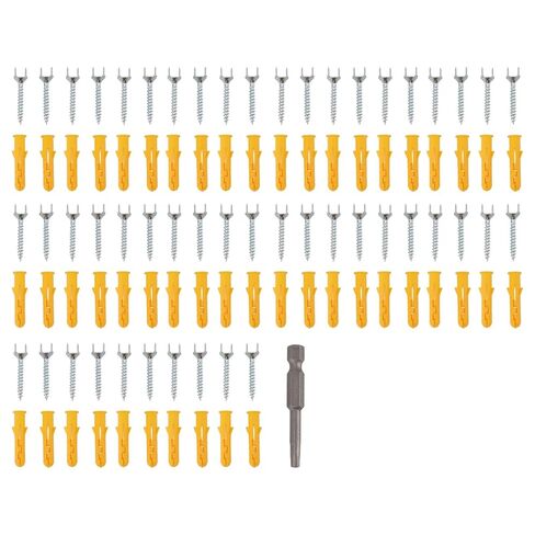 Screw Nails, Stainless Steel skirting Screws with wall Anchor and bit, for Home Decoration and Wooden Veneer Installation in Saudi Arabia