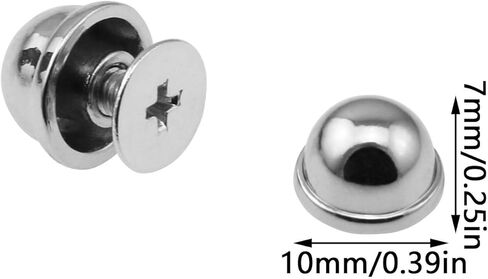 yyangz 20PCS 10mm Zinc Alloy Cap Nails White Solid Round Head Leather Rivets Leather Goods Hardware Accessories for Handbags Belts Bags Shoes Apparel in Saudi Arabia