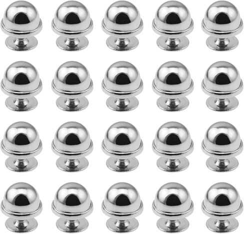 yyangz 20PCS 10mm Zinc Alloy Cap Nails White Solid Round Head Leather Rivets Leather Goods Hardware Accessories for Handbags Belts Bags Shoes Apparel in Saudi Arabia