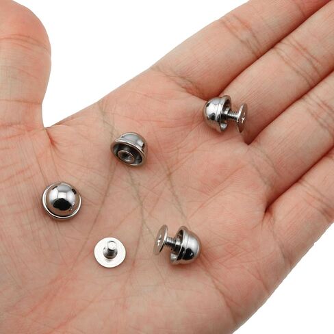 yyangz 20PCS 10mm Zinc Alloy Cap Nails White Solid Round Head Leather Rivets Leather Goods Hardware Accessories for Handbags Belts Bags Shoes Apparel in Saudi Arabia