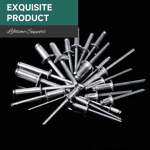 300 Pcs 3/16" x 1/4" Aluminum Blind Pro Rivets, 5 x 6mm Pop Rivets, 3/16 Rivet Aluminum Grip and Steel Mandrel in Saudi Arabia