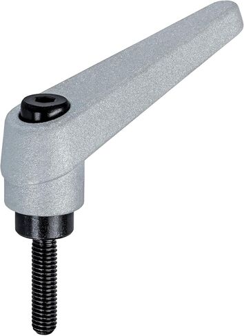 Halder 24400.0353 رافعات التثبيت القابلة للتعديل ، الفضة ، D1 = 18 مم / D2 = M8 / L1 = 25 مم in Kuwait