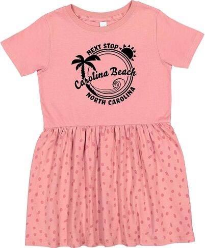 inktastic Next Stop- Carolina Beach, North Carolina Toddler Dress in Saudi Arabia