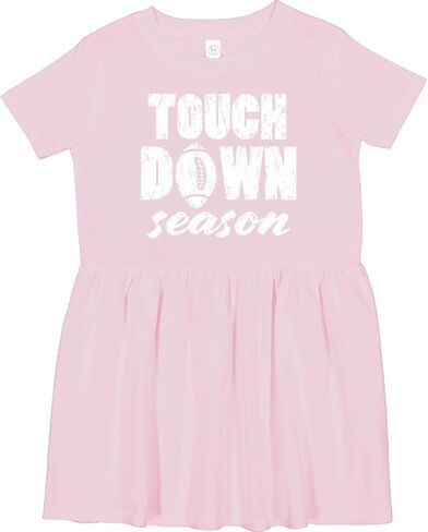 inktastic Touchdown Season- Football Toddler Dress in Saudi Arabia