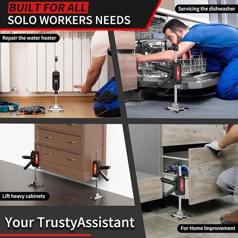 رافعة ذراع موفرة للعمالة، قطعتان، مصاعد أثاث من الفولاذ المقاوم للصدأ مع نزول مزدوج السرعة، رافعة أثاث يدوية لسهولة تركيب الخزانة والأرضيات in Kuwait