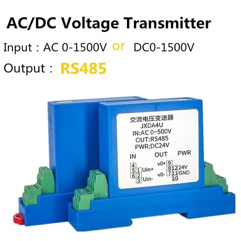 1PCS 4-20mA 0-10V 0-5V RS485 Output 75mV 380V Input Voltage Transducer Hall Voltage Sensor Transmitter(4-20mA Out,DC 0-500V,DC12V) in Saudi Arabia
