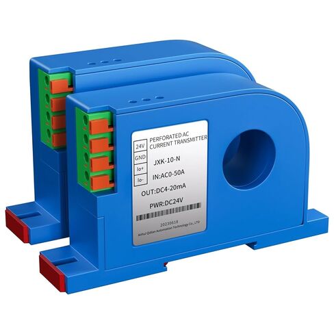 1PCS 4-20mA Hall Effect Current Sensor 0-100A 0-200A to 0-10V 0-5V Current Transmitter 22mm 31mm DC24V Current Transducer(0-10V Out,DC0-20A Input_22MM_DC24V) in Saudi Arabia