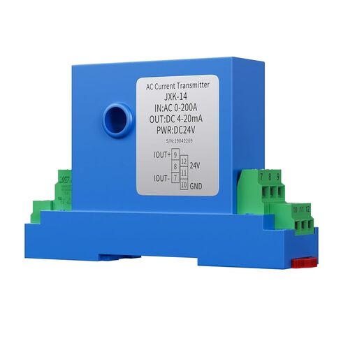 1PCS 0-10A 0-20A AC Current Sensor Transmitter 4-20mA 0-10V 0-5V RS485 Analog Signal Hall Effect Current Transducer(0-5V Out,DC0-40A_12MM Hole_DC12V) in Saudi Arabia