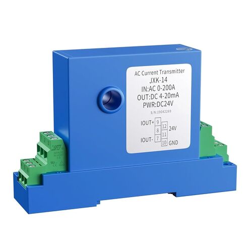1PCS 0-10A 0-20A AC Current Sensor Transmitter 4-20mA 0-10V 0-5V RS485 Analog Signal Hall Effect Current Transducer(0-5V Out,DC0-40A_12MM Hole_DC12V) in Saudi Arabia
