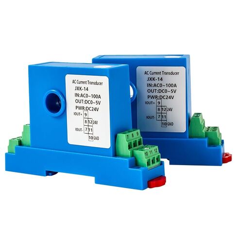 1PCS 0-10A 0-20A AC Current Sensor Transmitter 4-20mA 0-10V 0-5V RS485 Analog Signal Hall Effect Current Transducer(0-5V Out,DC0-40A_12MM Hole_DC12V) in Saudi Arabia