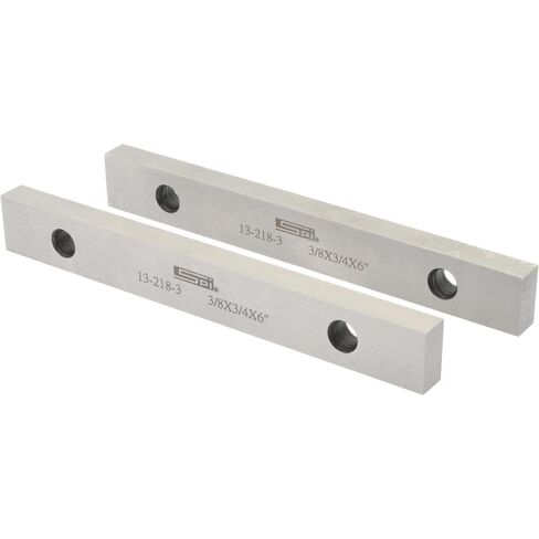 SPI Steel Parallel, 6" Long x 3/4" High x 3/8" Thick, 0.0003" & 0.002" Parallelism, Matched Pair in Saudi Arabia