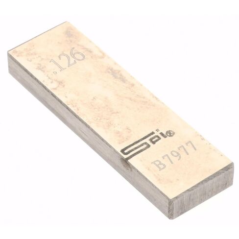 SPI Rectangle Steel Gage Block, 0.126 Inch, Grade AS-1, NIST Certified in Saudi Arabia