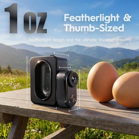 True 4K Action Camera with GPS AI Tracking, 128G Wearable Body Camera with 6-Axis Stabilization, Thumb POV Cam with Charging Case, Waterproof Sports Camera for Cycling Swimming Skiing in Saudi Arabia