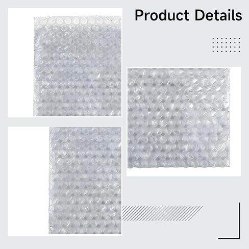 500 قطعة من أكياس تغليف الفقاعات مقاس 3.1 × 3.9 بوصة، أكياس حماية شفافة مقاومة للصدمات، عبوة مقاومة للماء، طبقة واحدة، شريط مزدوج الحواف in Kuwait
