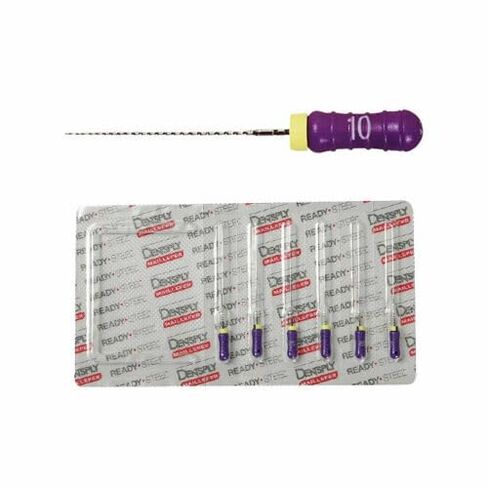 Dentsply Maillefer A012X02101004 Ready-Steel Sterile C+Files 21mm #10 6/Pk in Saudi Arabia
