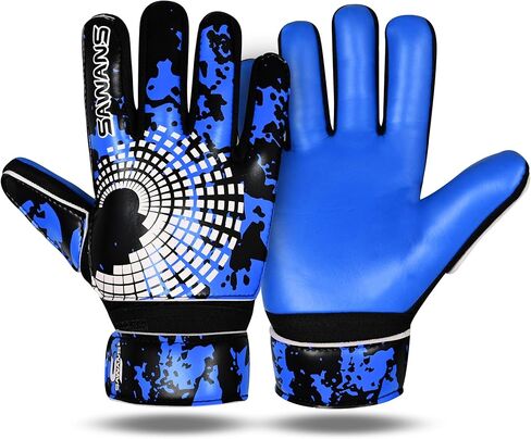 SAWANS Football Goalkeeper Gloves Boys Kids Children Youth Adult Soccer Goalie Gloves Strong Grip Palms Wrist Support Junior Anti Slip in Kuwait