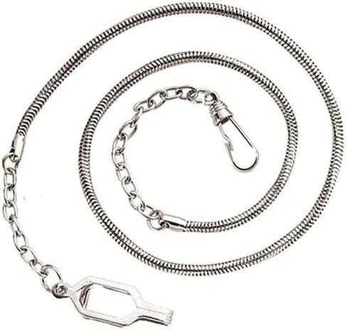 Hero's Pride 21" Whistle Chain with Epaulette Clasp - Chain for Badge Holder, Police, Sheriff, CHP, Law Enforcement, Security in Saudi Arabia