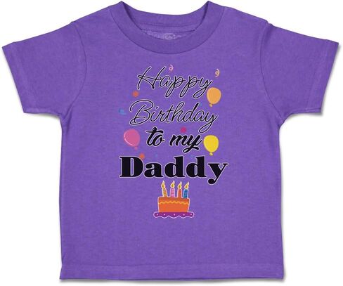 Toddler T-Shirt عيد ميلاد سعيد لأبي أبي أبي نمط ب فتى وفتاة الملابس in Kuwait