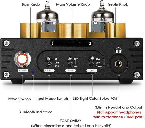 P1 HiFi 5654 Tube Preamplifier 5.0 Audio Receiver U DAC Headphone Amplifier X in Saudi Arabia