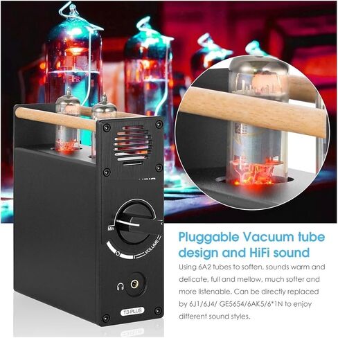 T3 Plus Mini 6A2 فراغ أنبوب مم/MC فونو المضخم للقرص الدوار HiFi ستيريو المضخم مضخم ضوت سماعات الأذن in Saudi Arabia