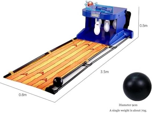 Indoor Electronic Bowling Alley Game - Portable Sports Console for Kids & Adults, LED Scoreboard, Automatic Ball Reset, Realistic Sound Effects & Lights (3.5m) in Saudi Arabia