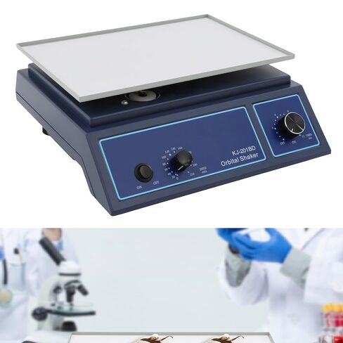 Horizontal Rotator Shaker with Adjustable Speed 0-210R/Min, 2.2Lbs Processing Capacity, Orbital Shaker Mixer with Timer for Labs and Classrooms-12.4 * 8.6In Work Tray in Kuwait