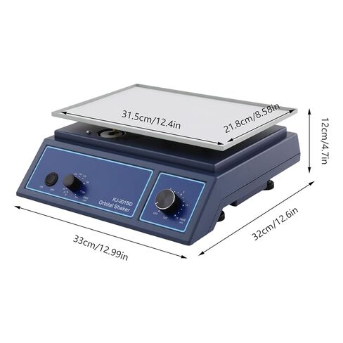 Horizontal Rotator Shaker with Adjustable Speed 0-210R/Min, 2.2Lbs Processing Capacity, Orbital Shaker Mixer with Timer for Labs and Classrooms-12.4 * 8.6In Work Tray in Kuwait