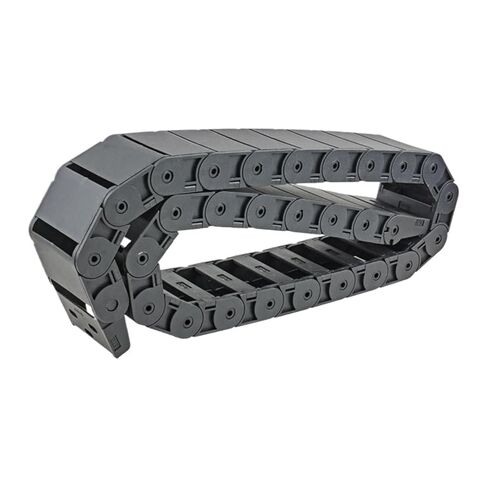 2PCS 18x37mm R38 Length 1M Plastic Semi Closed Cable Drag Chain Wire Carrier in Saudi Arabia