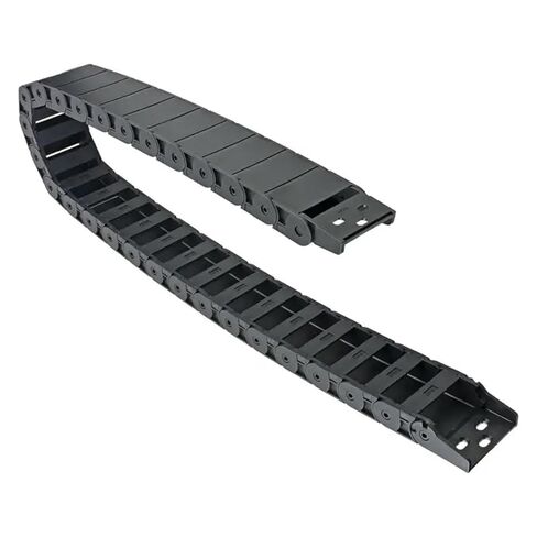 2PCS 18x37mm R38 Length 1M Plastic Semi Closed Cable Drag Chain Wire Carrier in Saudi Arabia