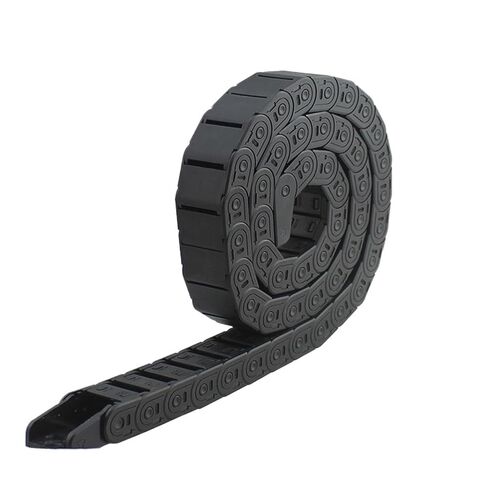 Cable Chain 7 * 7 10 * 10 15 * 20 15 * 30mm 18 * 50mm 1M Non-Opening Semi-Enclosed Plastic Drag Chain Drive Drag Chain Machine(18x25 mm) in Saudi Arabia