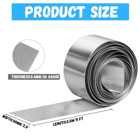 لفة وامضة من الألومنيوم مقاس 2 بوصة × 11FT 0.4 مم سمك 26 مقياسًا معدنيًا لصناعة انحياز حماية تسرب السقف من سبائك الألومنيوم in Kuwait