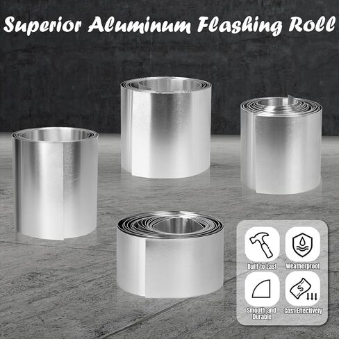 لفة وامضة من الألومنيوم مقاس 2 بوصة × 11FT 0.4 مم سمك 26 مقياسًا معدنيًا لصناعة انحياز حماية تسرب السقف من سبائك الألومنيوم in Kuwait