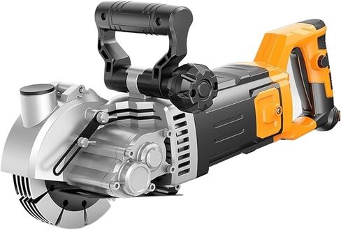 Wall Grooving Machine 4800W Electric Wall Chasing Cutting Machine Wall Slotting Machine Steel Concrete Circular Saw Power Tool for Cutting Slotting Marble Concrete Grooves in Saudi Arabia