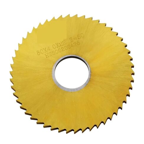 Milling High-Speed Steel Circular Saw 40mm/50mm/60mm/63mm/75mm/80mm/100mm Thickness 0.2mm-4.0mm Slotting Cutter Saw Blade(Tin Coated,D80XD22_3.5MM) in Saudi Arabia