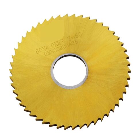 Milling High-Speed Steel Circular Saw 40mm/50mm/60mm/63mm/75mm/80mm/100mm Thickness 0.2mm-4.0mm Slotting Cutter Saw Blade(Tin Coated,D80XD22_3.5MM) in Saudi Arabia