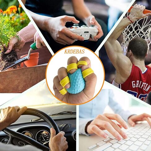 Hand Exercise Ball Squeeze Balls for Hand Therapy Finger Extension Exerciser Finger and Wrist Strengthener, Hand Grip Strengthener for Elderly, Weak Hand, Arthritis, Stroke, Carpal Tunnel in Kuwait