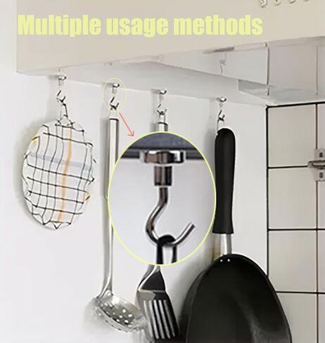 8 Pack Heavy Duty Magnetic Hooks - Powerful Magnets for Kitchen, Cabin & Outdoor Gear 0.63inch Sliver in Saudi Arabia