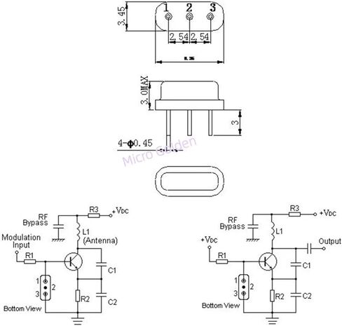 (5 قطعة) سطح صوتي كريستال D11 R420 420 ميجا هرتز 3pin مذبذب كريستال التحكم عن بعد نقل مرشح موجة 420 متر in Kuwait