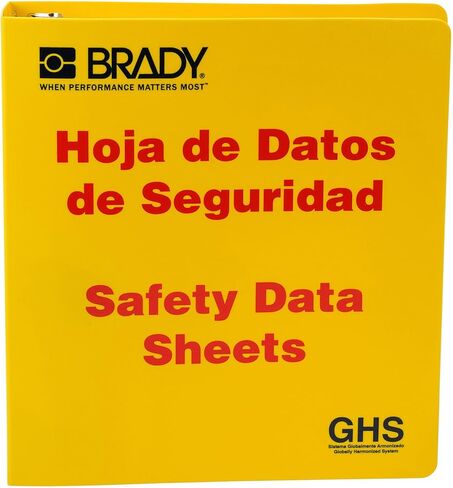 Brady 121185 GHS - 1.5" Safety Data Sheet Binder - Spanish in Saudi Arabia