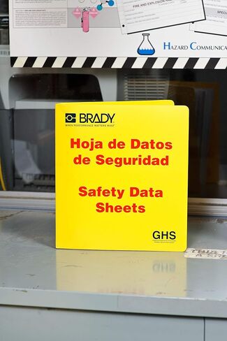 Brady 121185 GHS - 1.5" Safety Data Sheet Binder - Spanish in Saudi Arabia