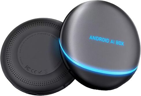 Wireless Carplay Adapter, Android Auto Adapter Plug and Play 2025 AI Box Carplay Support TF Card and SIM, Mini Car Play Video Box for Car Wired to Wireless Support Original Control in Kuwait